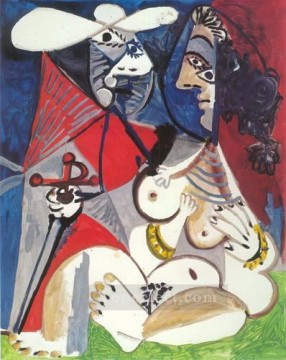 Le matador et femme nue 2 1970 Cubism Oil Paintings